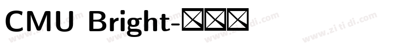 CMU Bright字体转换